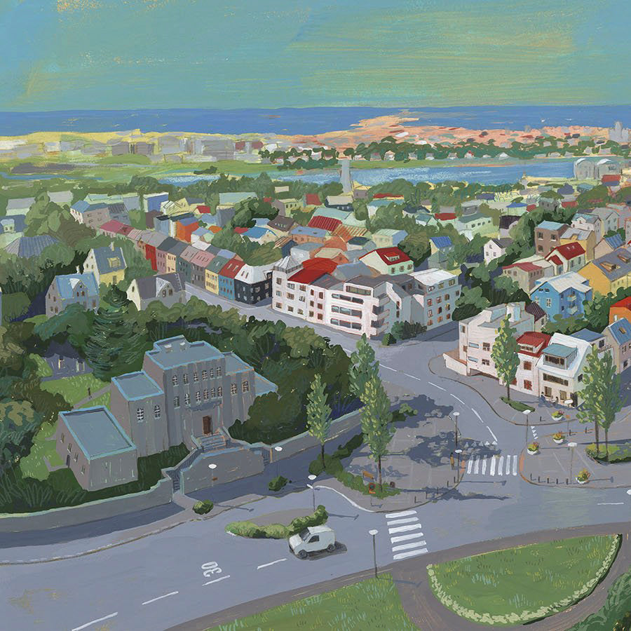 Útsýnið úr Hallgrímskirkju